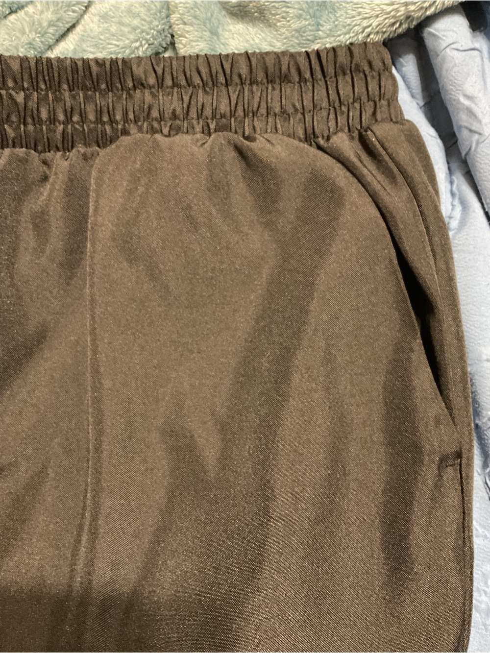 Woman Within Black Dress Pants with Bright Sheen 24W Elastic Waist - Picture 9 of 9
